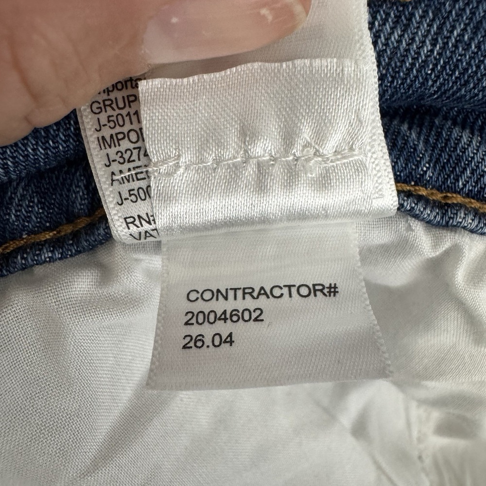 Calvin Klein Barrel Jeans Women's 29 Runaway Blue High Rise NWT - Picture 14 of 16